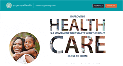 Desktop Screenshot of ampersand-health.com